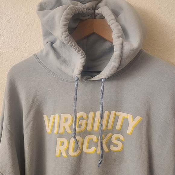 Danny Duncan Blue Virginity Rocks Graphic Sweatshirt Hoodie Mens XXL - Picture 4 of 6